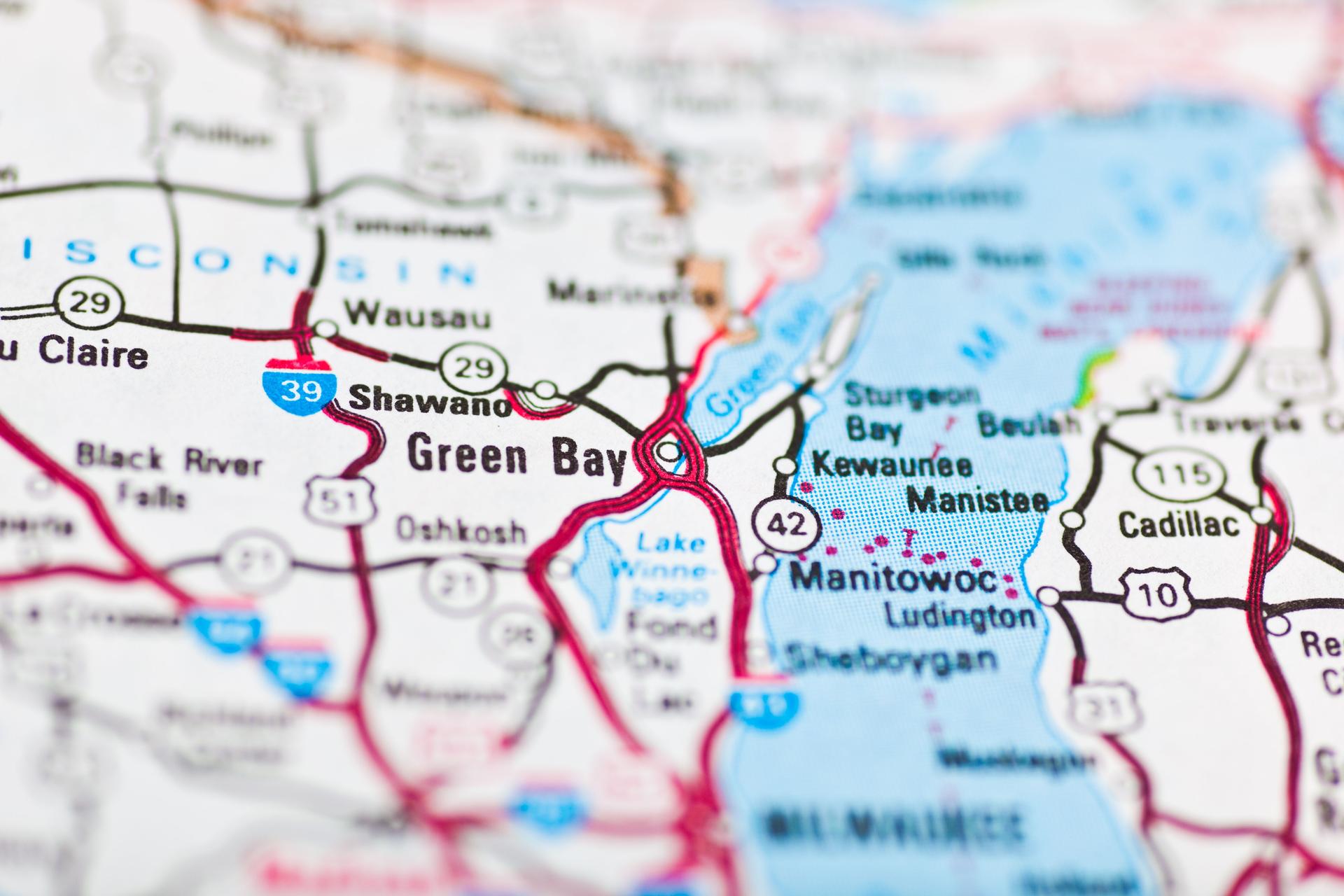 Green Bay, WI map