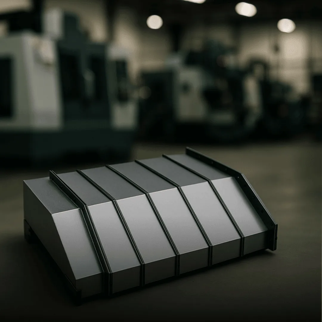 Replacement CNC way covers manufactured by Midwest CNC Services