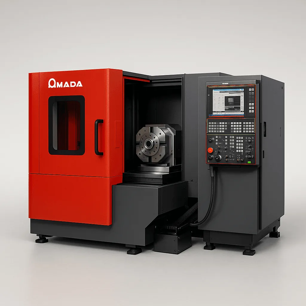 Amada CNC machining center being serviced at Midwest CNC Services