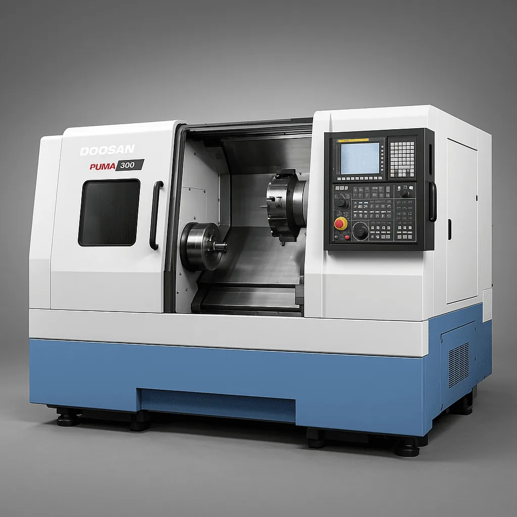 Doosan CNC machining center being serviced at Midwest CNC Services
