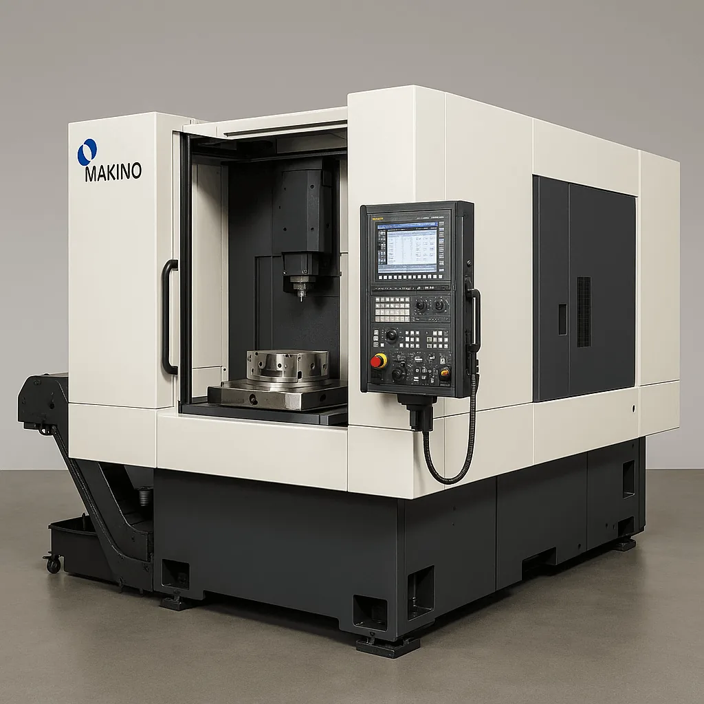 Makino CNC machining center being serviced at Midwest CNC Services
