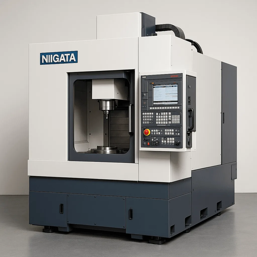 Niigata CNC machining center being serviced at Midwest CNC Services