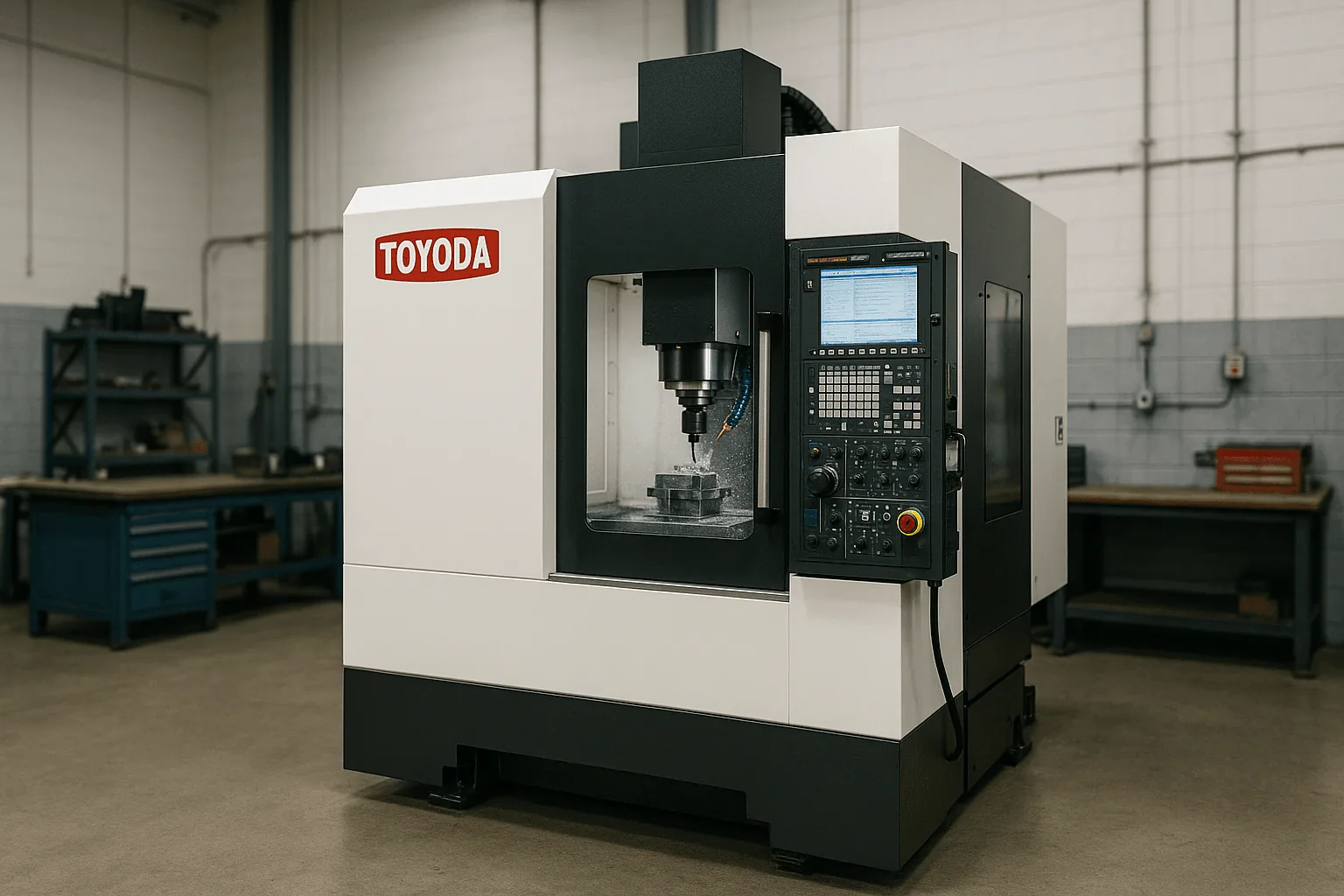 Toyoda machine service work at Midwest CNC Services