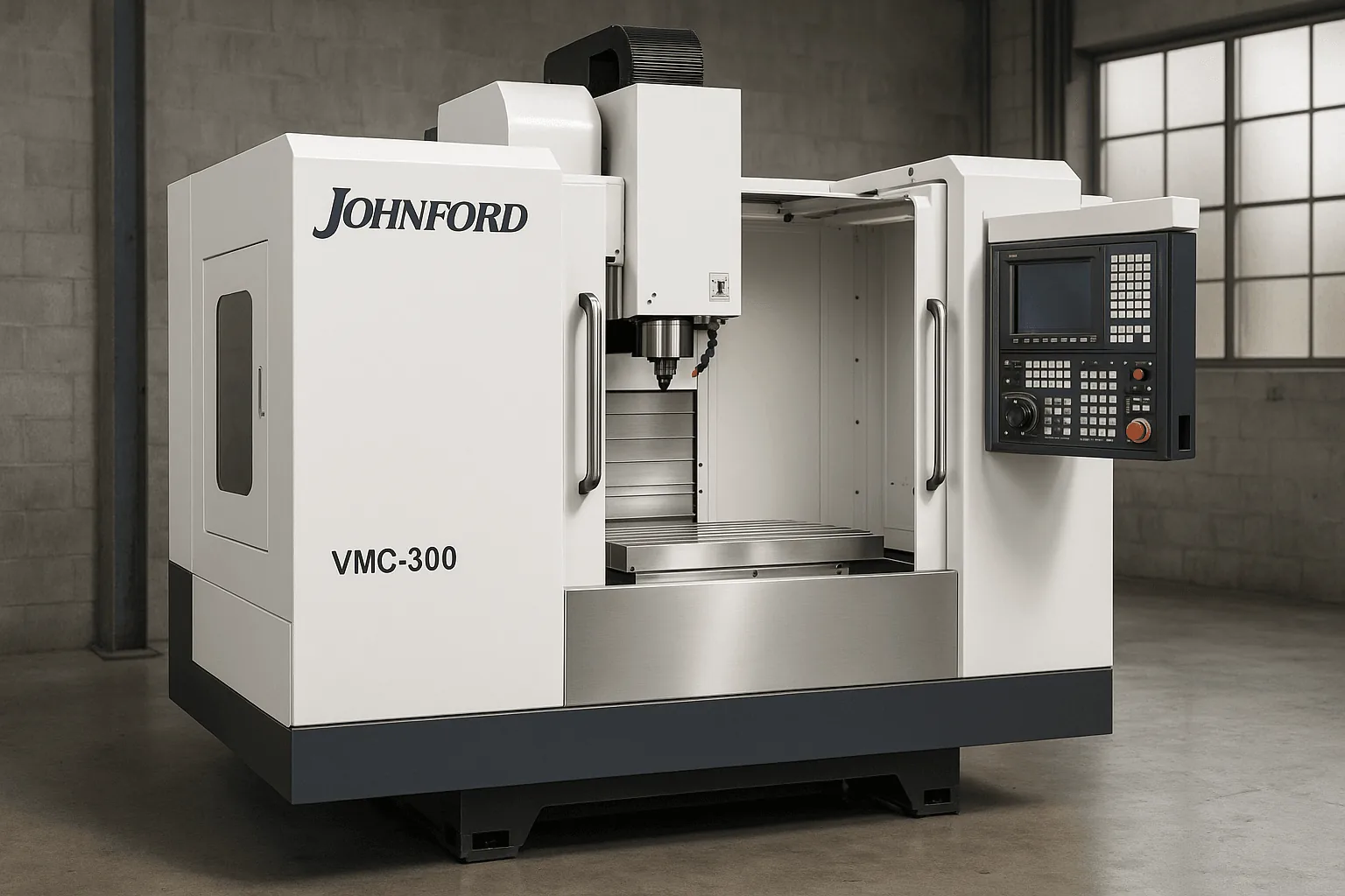 Replacement Johnford CNC way covers manufactured by Midwest CNC Services