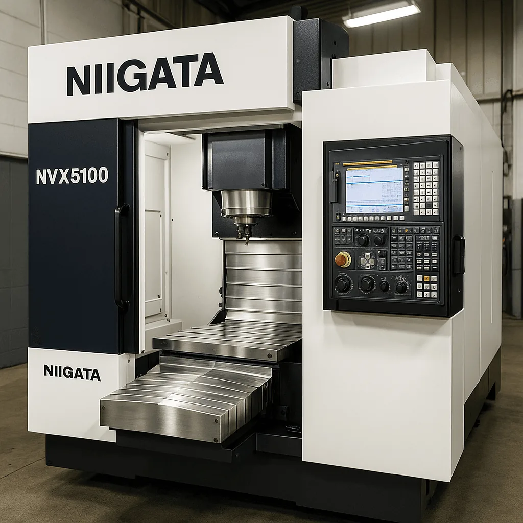 Replacement Niigata CNC way covers manufactured by Midwest CNC Services